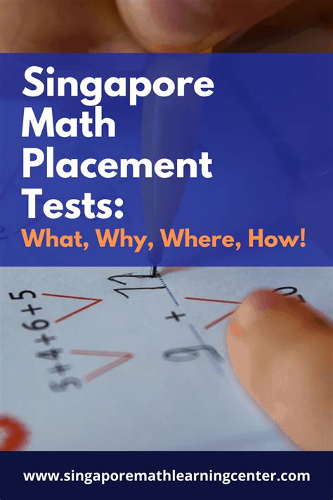 singapore primary math placement test